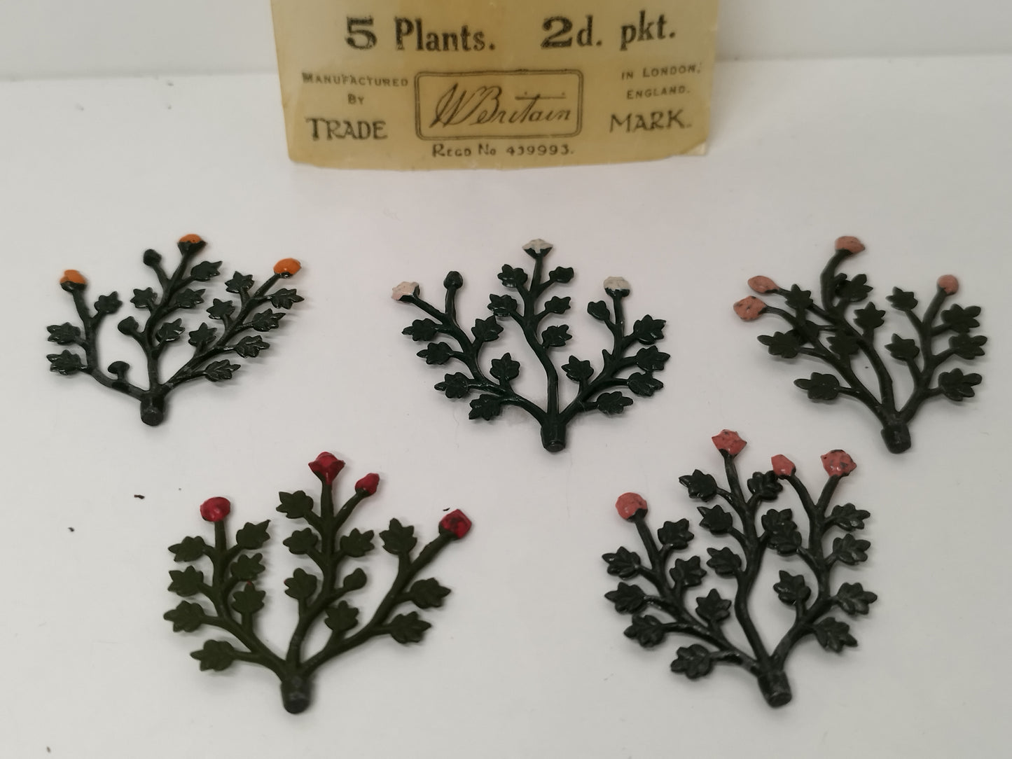 Britains Pre-War Floral Garden Wax Packet Bush Rose No 28 Plants