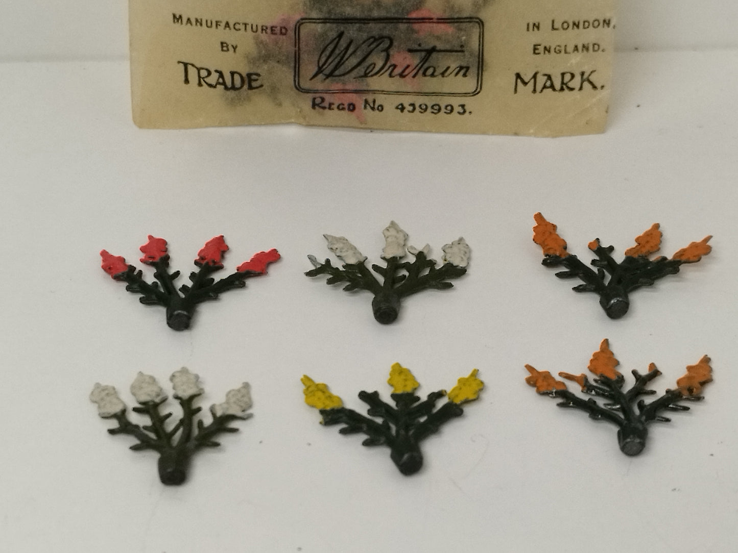 Britains Pre-War Floral Garden Wax Packet Wallflower Plants