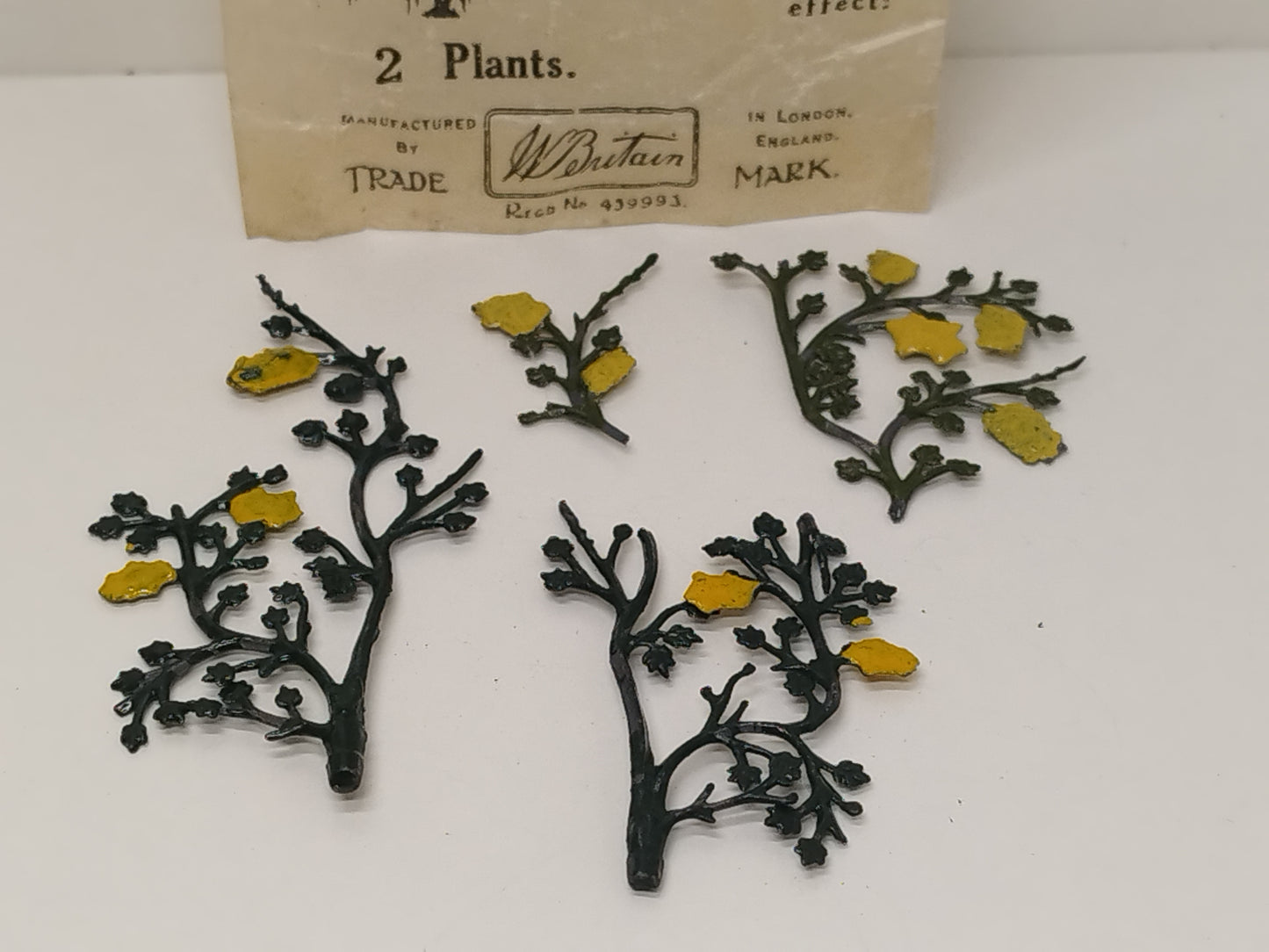Britains Pre-War Floral Garden Wax Packet Rambler Rose No019 - Yellow