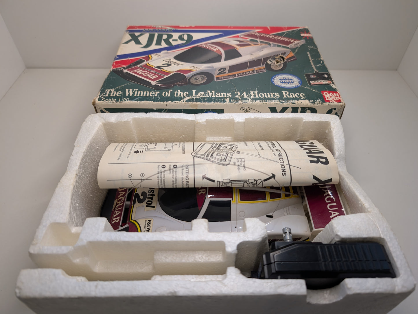 Bandai Radio Controlled Jaguar XJR-9 LeMans Group C Racer - Boxed