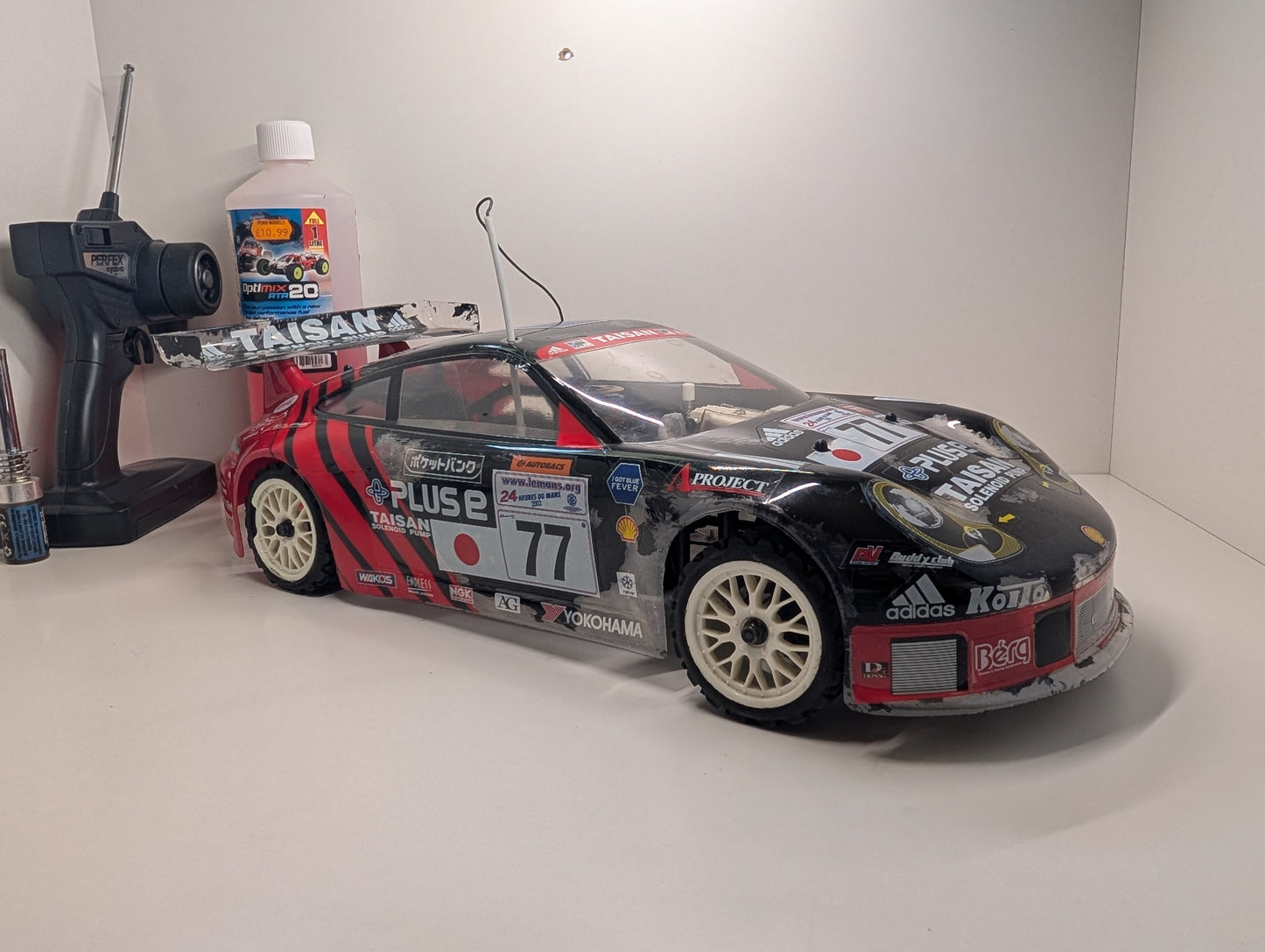 Kyosho 1/10 RC PureTen Nitro Car - Taisan Porsche / BTCC Vauxhall Astra - Ready to Run