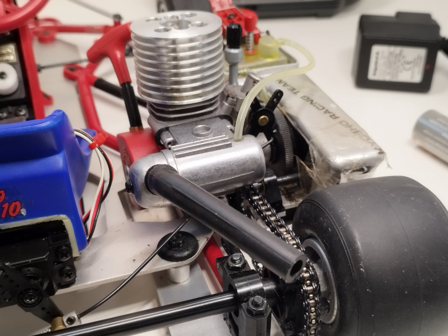 Kyosho 1/5 RC Racing Kart 10 Nitro Engine - Very Rare