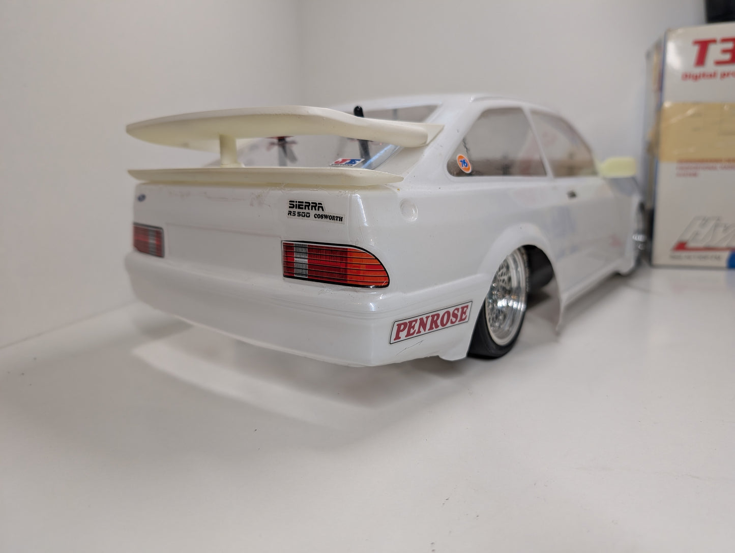 Tamiya 1/10 RC TA02 Ford Sierra Cosworth RS500 L&L Body Shell - Includes Radio
