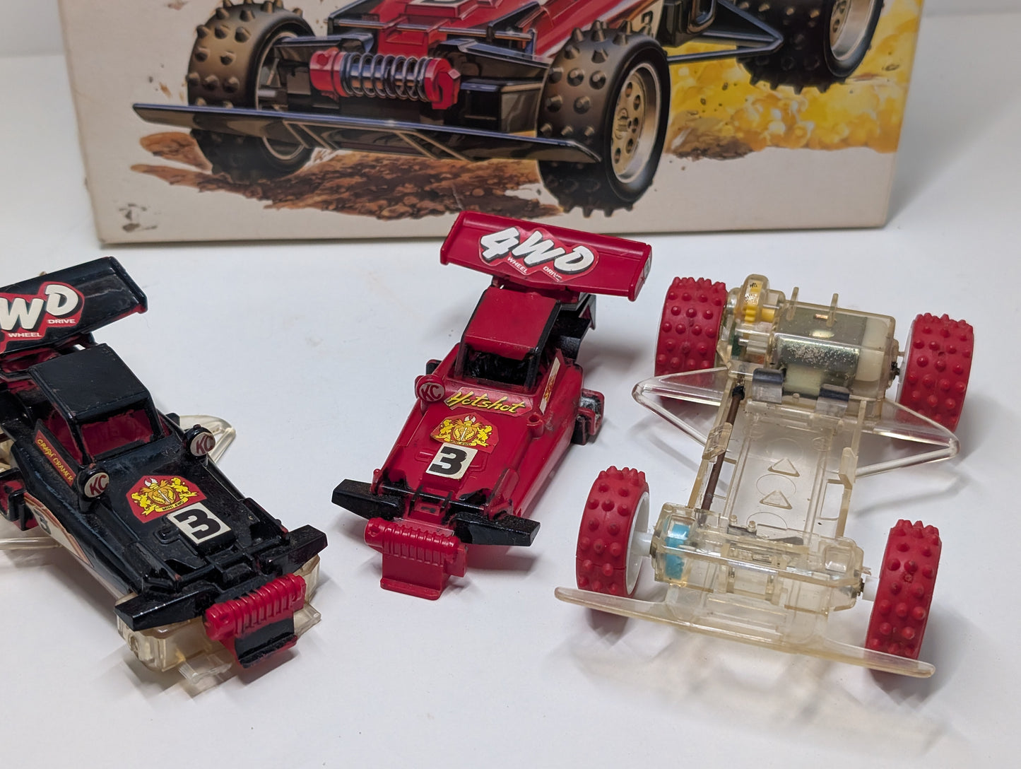 Tamiya 2901-600 1/32 Mini 4wd Hotshot Junior Clear Special Edition 1988 - Working