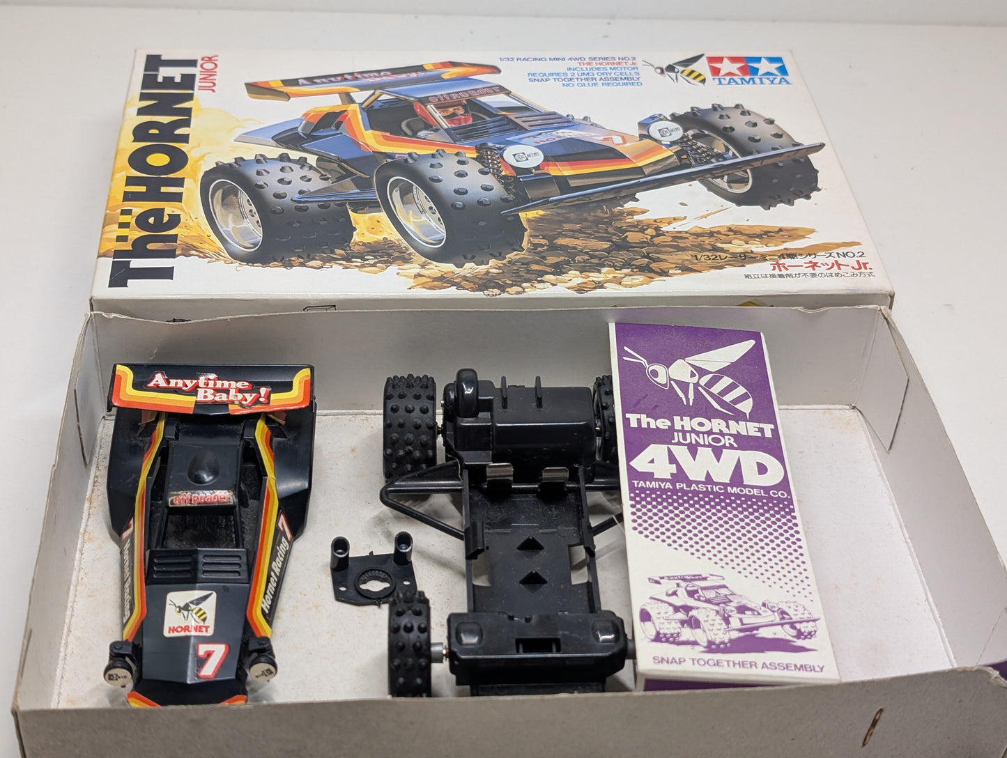 Tamiya 2902-600 1/32 The Hornet Junior Mini 4wd Buggy 1986 - Boxed and Working