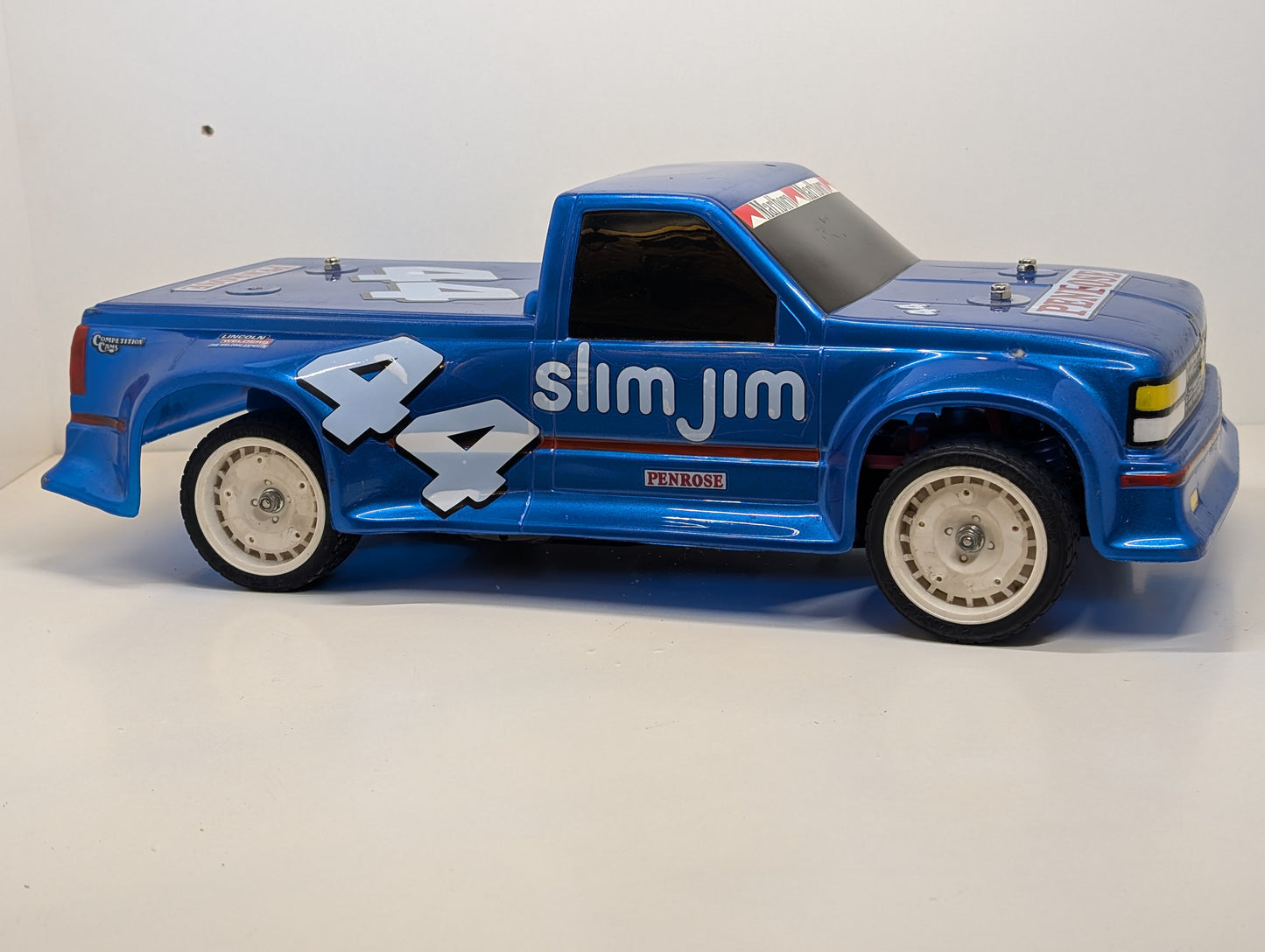 Tamiya 1/10 RC TA01 Chassis with Parma California Sport Truck Body Shell - Tested Working