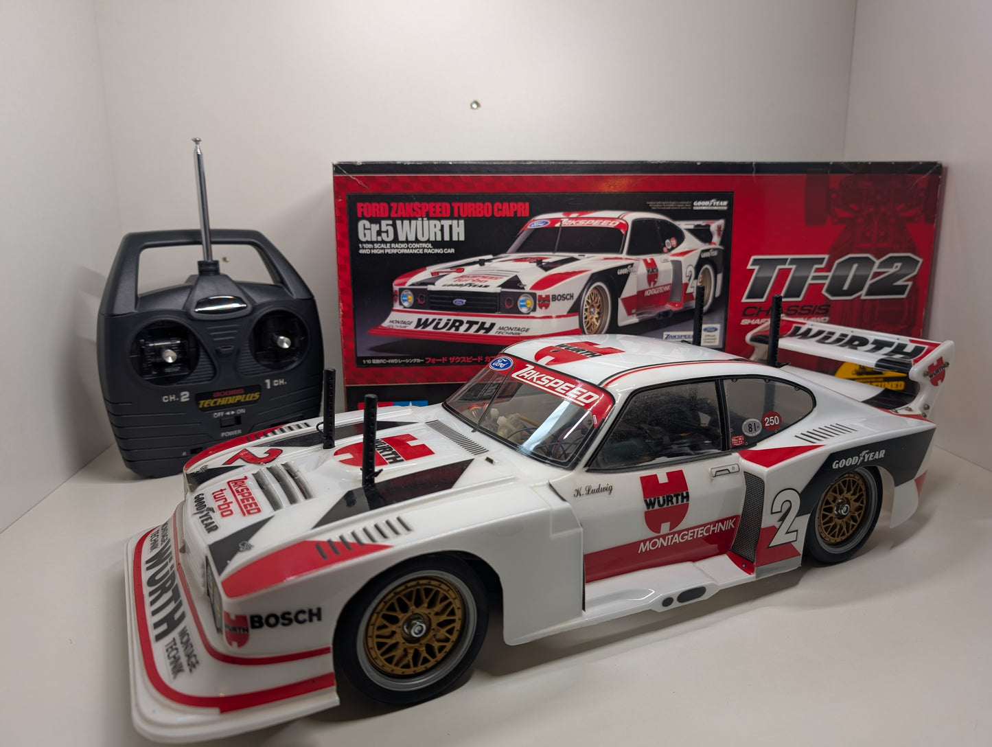 Tamiya 1/10 Ford Zakspeed Capri Turbo Grp 5 RC Racing Car TT-02 4wd 58578 12800