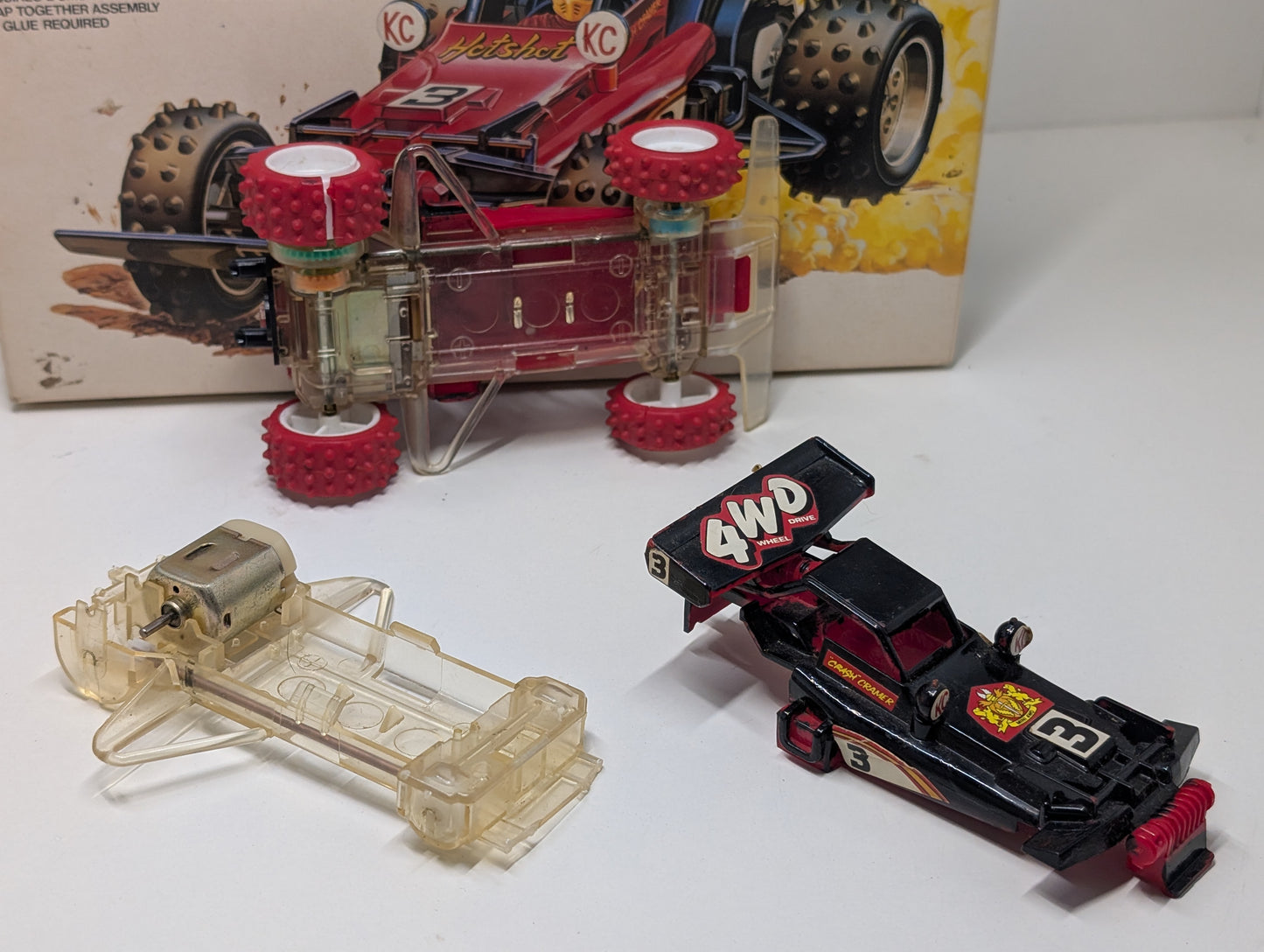 Tamiya 2901-600 1/32 Mini 4wd Hotshot Junior Clear Special Edition 1988 - Working