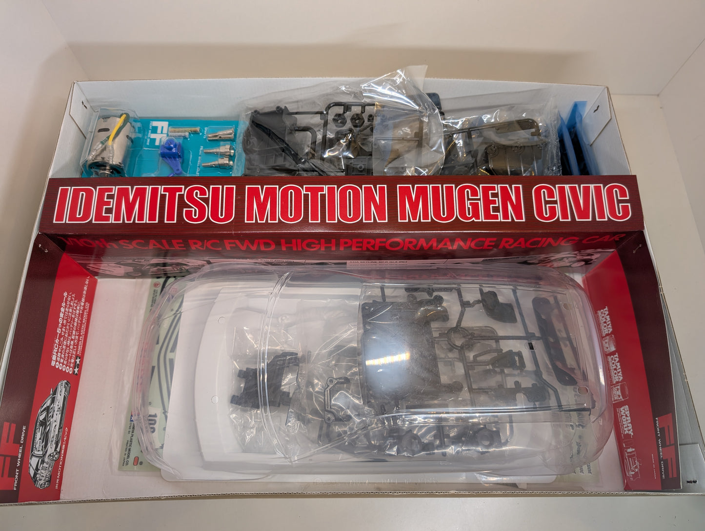 Tamiya 1/10 RC Honda Idemitsu Motion Mugen Civic FF-01 FWD Chassis 58121 13800