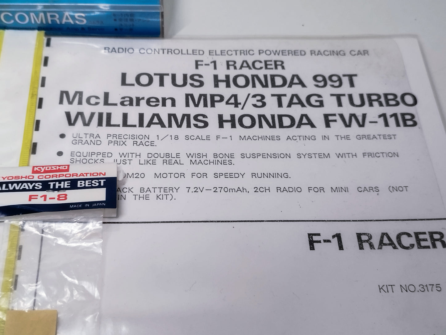 Kyosho 1/18 Scale RC Lotus 99T - Ayrton Senna