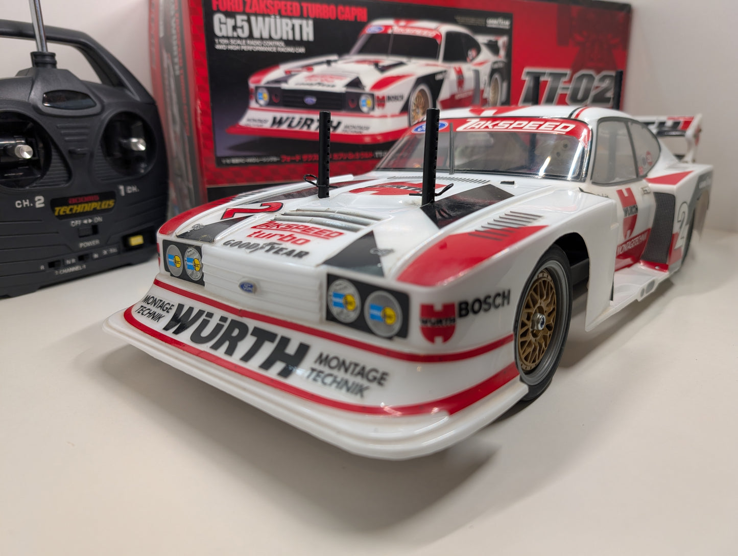 Tamiya 1/10 Ford Zakspeed Capri Turbo Grp 5 RC Racing Car TT-02 4wd 58578 12800
