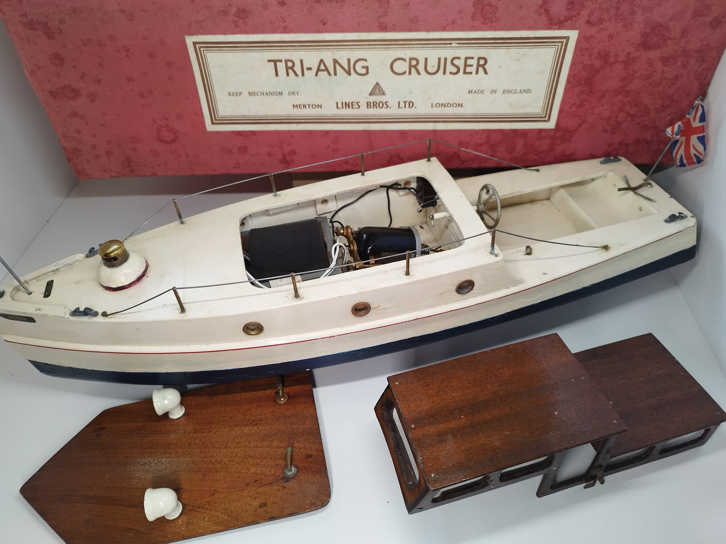 Lines Bros Triang Pre-War Electric Cruiser Type B "Juno" - Extremely Rare