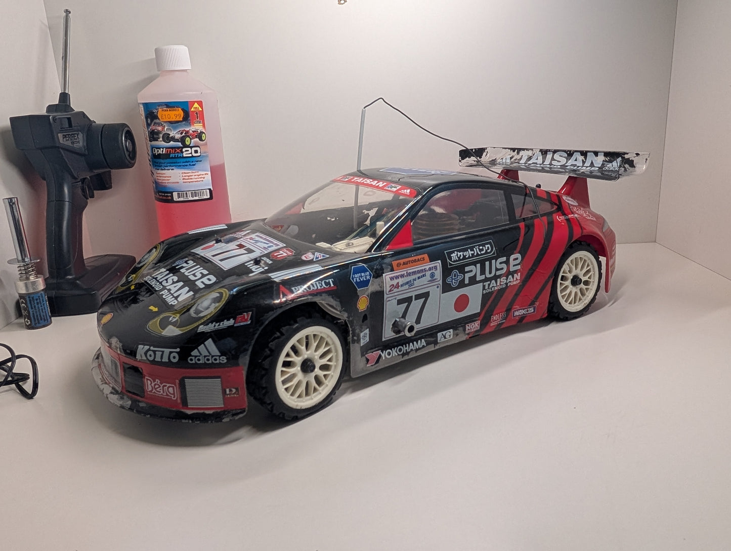 Kyosho 1/10 RC PureTen Nitro Car - Taisan Porsche / BTCC Vauxhall Astra - Ready to Run