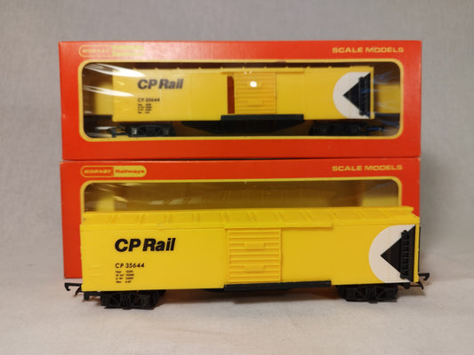 Hornby OO Gauge Canadian CP Rail Box Car Fourgon Yellow - Import Only Rare!