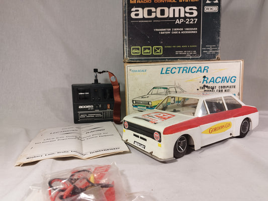 Lectricar Racing RC Ford Escort RS 1975 inc Acoms AP227 Radio