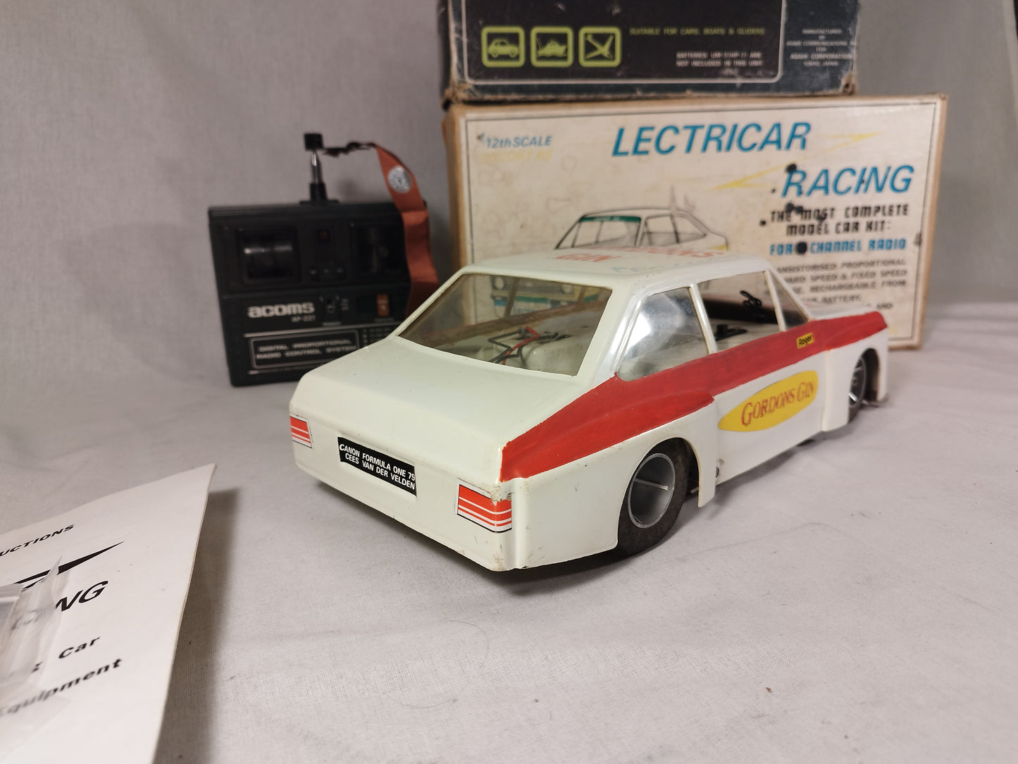 Lectricar Racing RC Ford Escort RS 1975 inc Acoms AP227 Radio