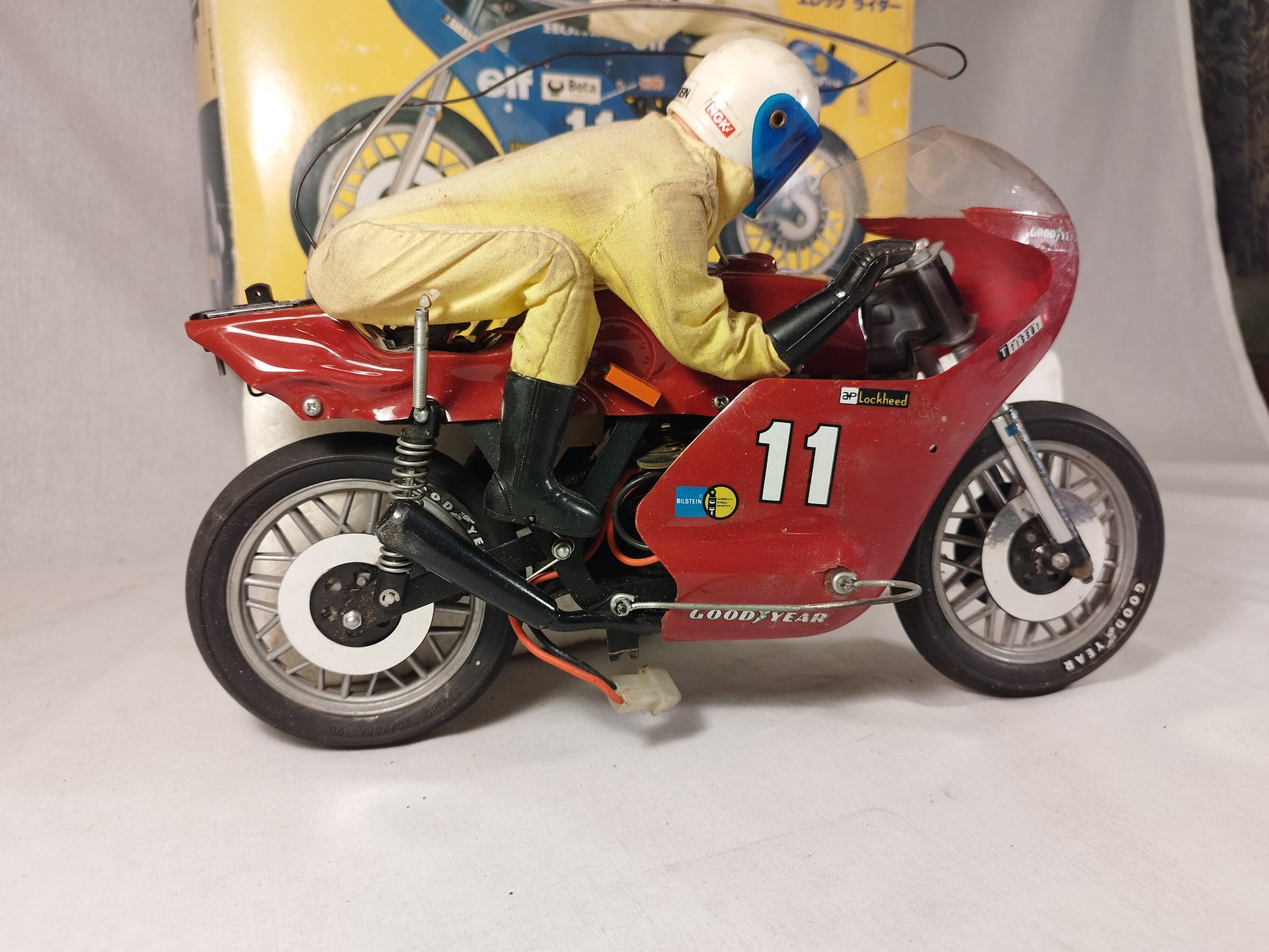 Graupner Kyosho Eleck Rider RC Motorbike 1970's Rare!