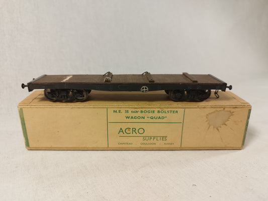 Acro Supplies OO Gauge NE 35T Bogie Bolster Wagon Boxed