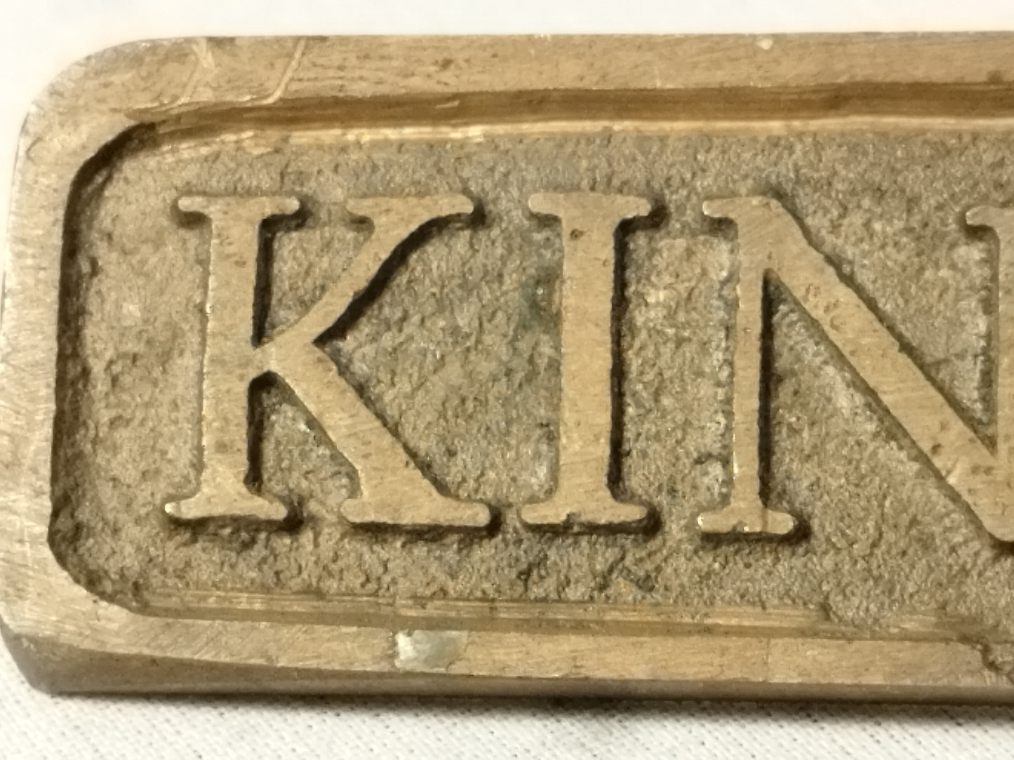 5" or 7 3/4" Gauge Cast Brass Loco Nameplate "King Offa"