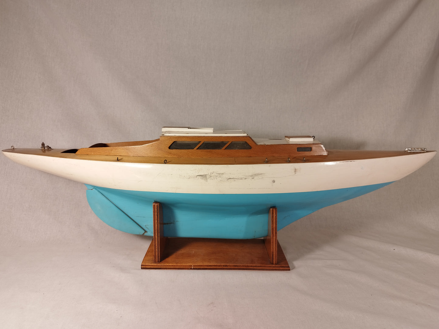 Wooden Hull 36" Pond Yacht Suitable for RC Project