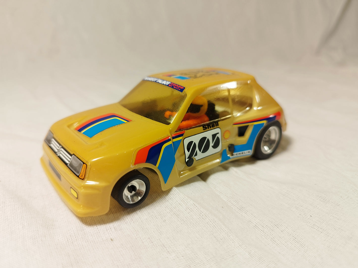 SCX Scalextric Exin SRS Peugeot 205 T16 Lexan Body Car - Rare!