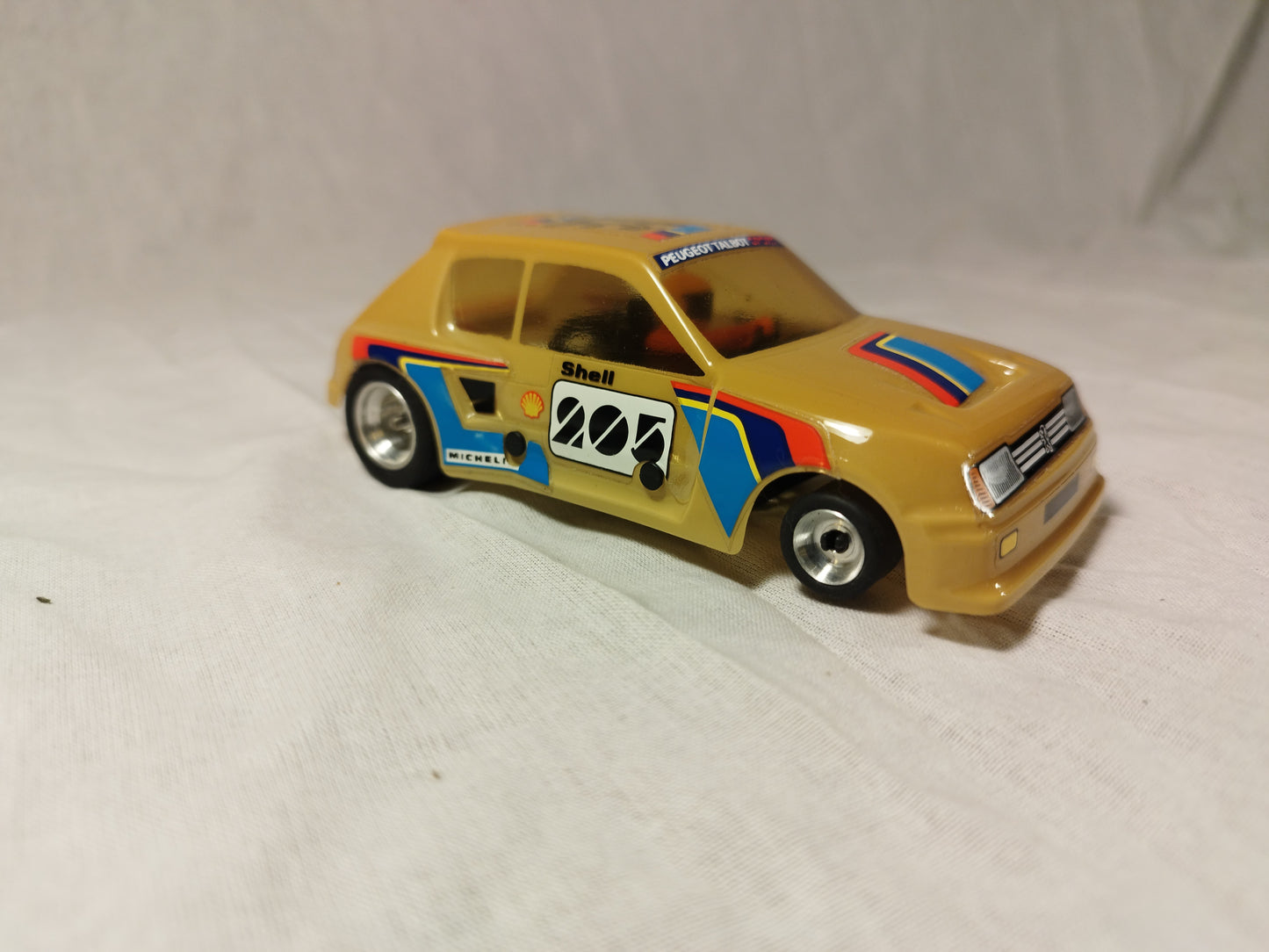 SCX Scalextric Exin SRS Peugeot 205 T16 Lexan Body Car - Rare!
