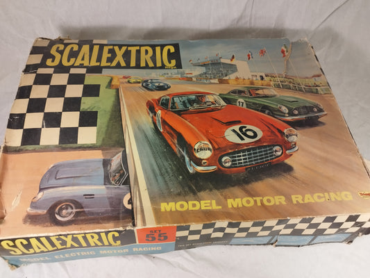 Triang Scalextric Set 55 - Ferrari & Aston Martin - Rare Set