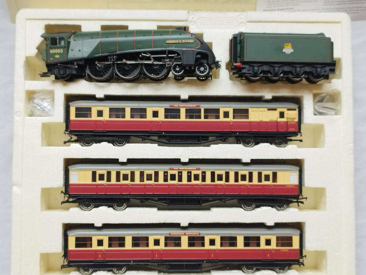 Hornby Train Pack R2435 "The Northumbrian" BR A4 Loco + 3 Coaches