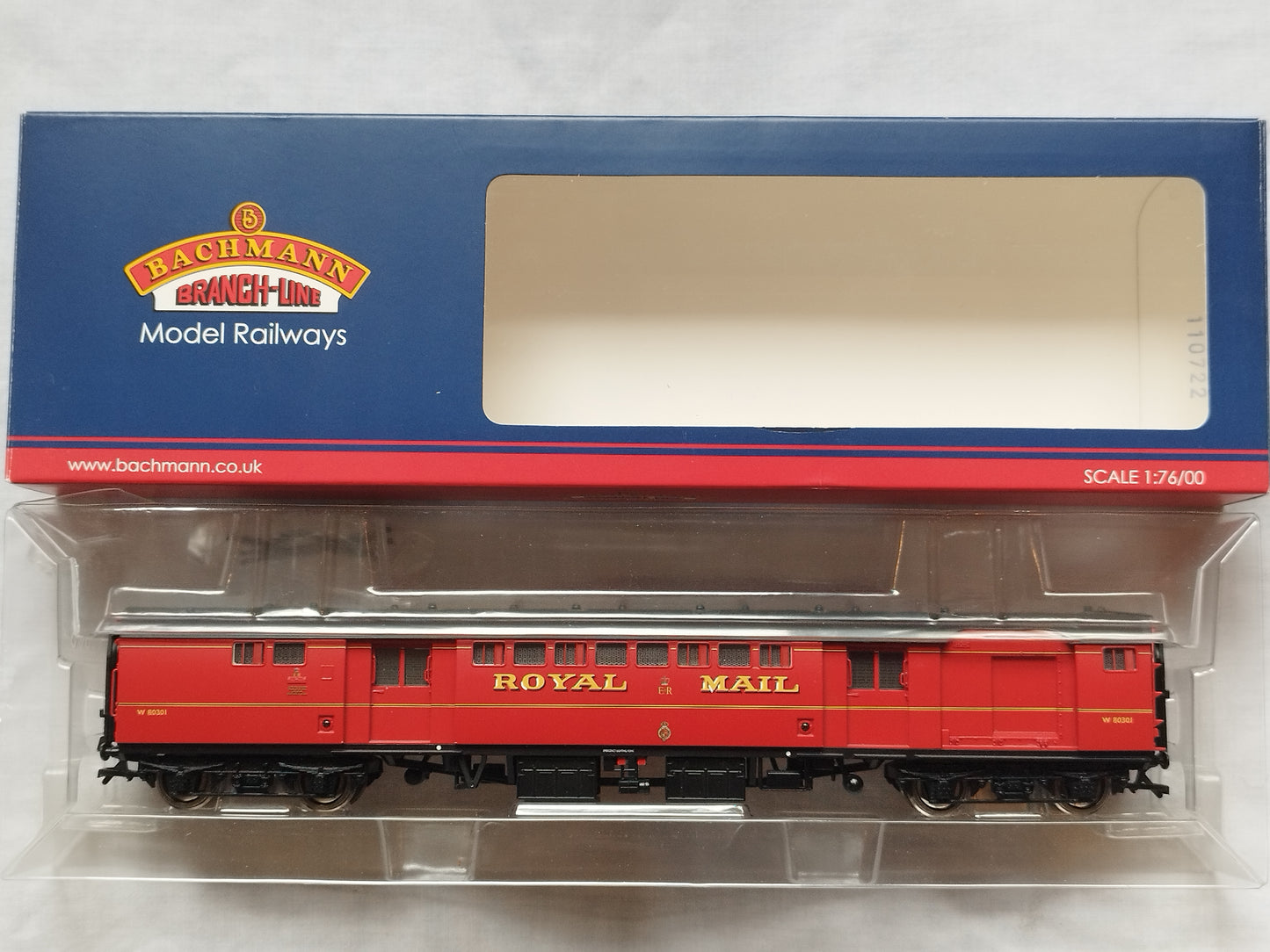 Bachmann 39-420 BR Mk1 Post Office Sorting Van, Royal Mail - Mint