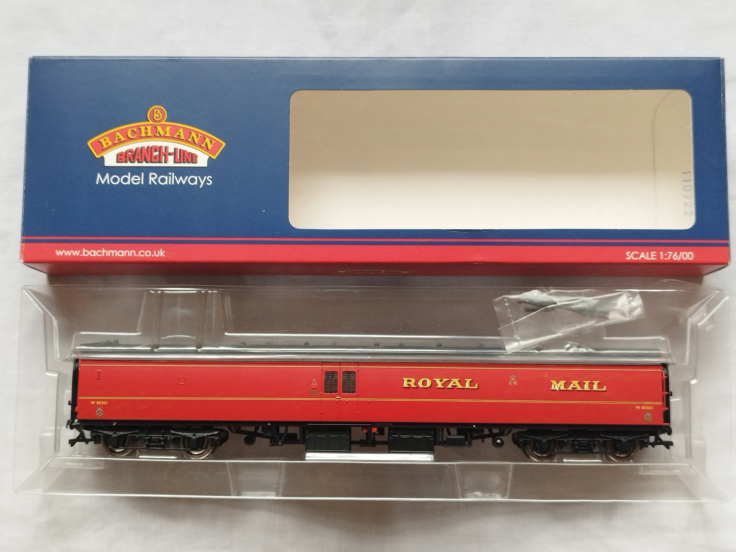 Bachmann 39-420 BR Mk1 Post Office Sorting Van, Royal Mail - Mint