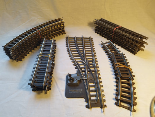 Fleischman O Gauge 2 Rail Electric Train Track Set with Point