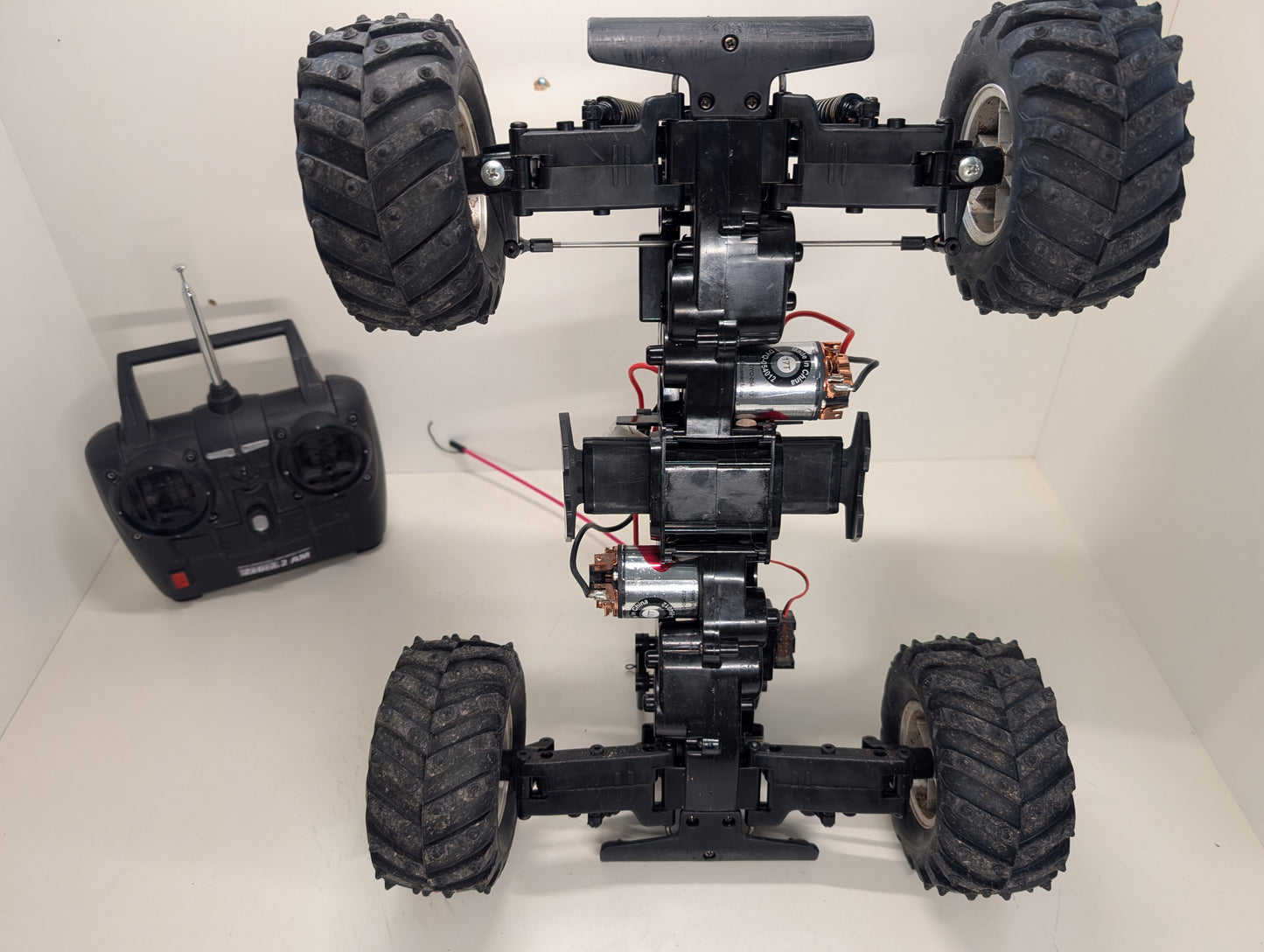 Tamiya 1/10 RC Double Blaze Dual Engine Monster Truck WR-01 - Modified!