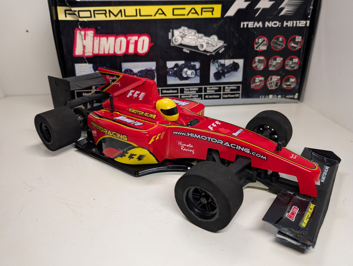 1/10 Scale RC HiMoto Formula Car with Matching Transmitter - Scarce!