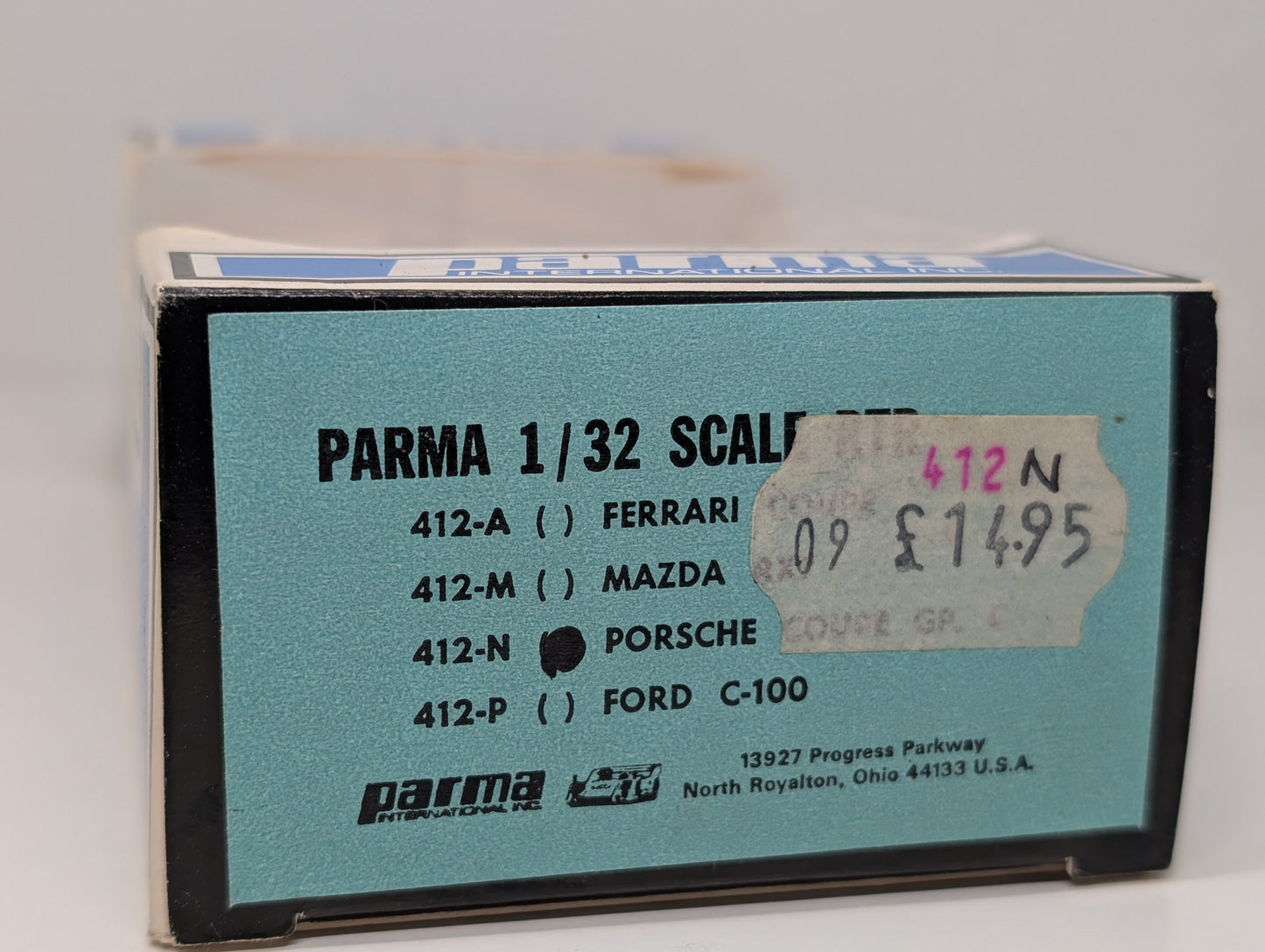Parma Womp Womp 1/32 Scale Porsche 962 Group C Slot Car 412-N