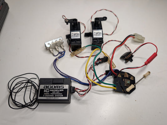 Tamiya Vintage 1/10 RC Car Electronics Kit - Servos + MSC + Receiver
