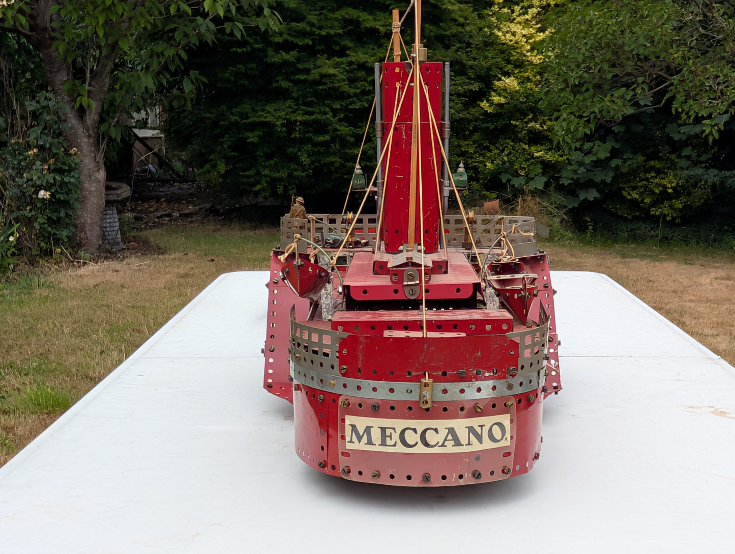 Meccano Shop Display Model Steam Ship with Motor