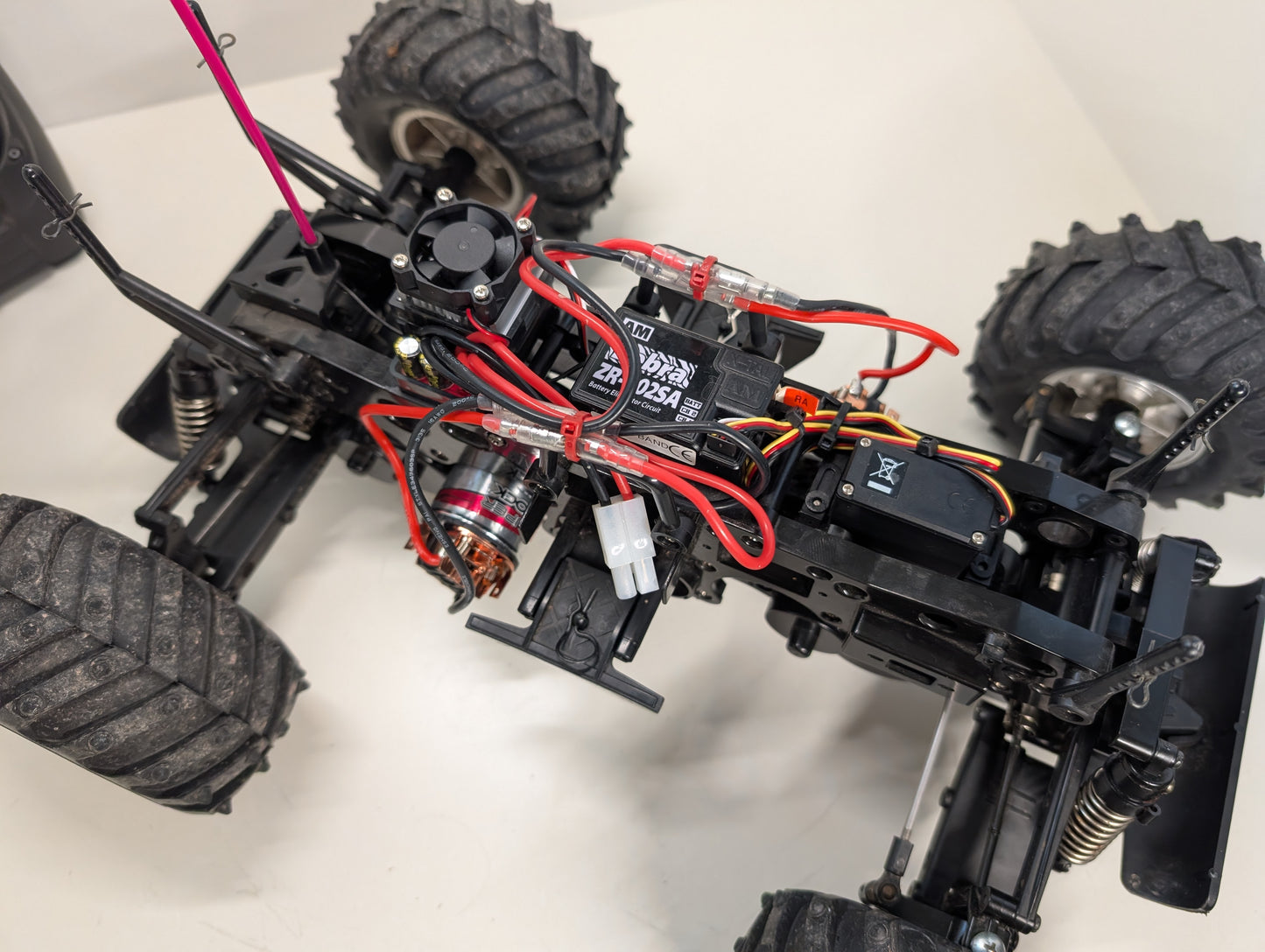 Tamiya 1/10 RC Double Blaze Dual Engine Monster Truck WR-01 - Modified!