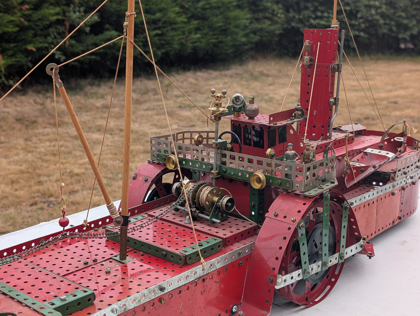 Meccano Shop Display Model Steam Ship with Motor