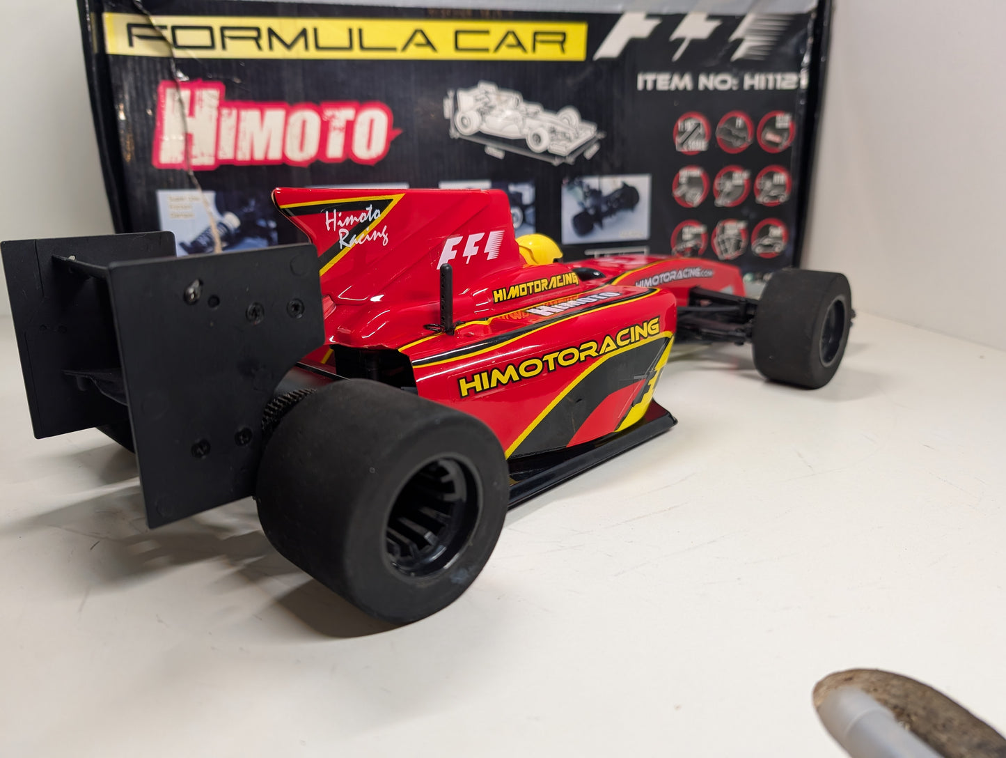 1/10 Scale RC HiMoto Formula Car with Matching Transmitter - Scarce!