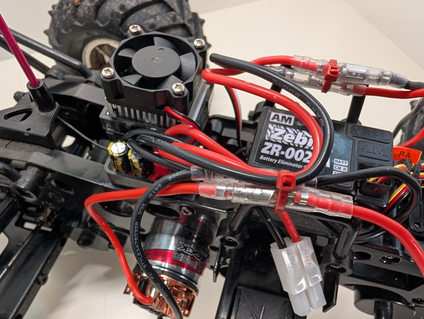 Tamiya 1/10 RC Double Blaze Dual Engine Monster Truck WR-01 - Modified!