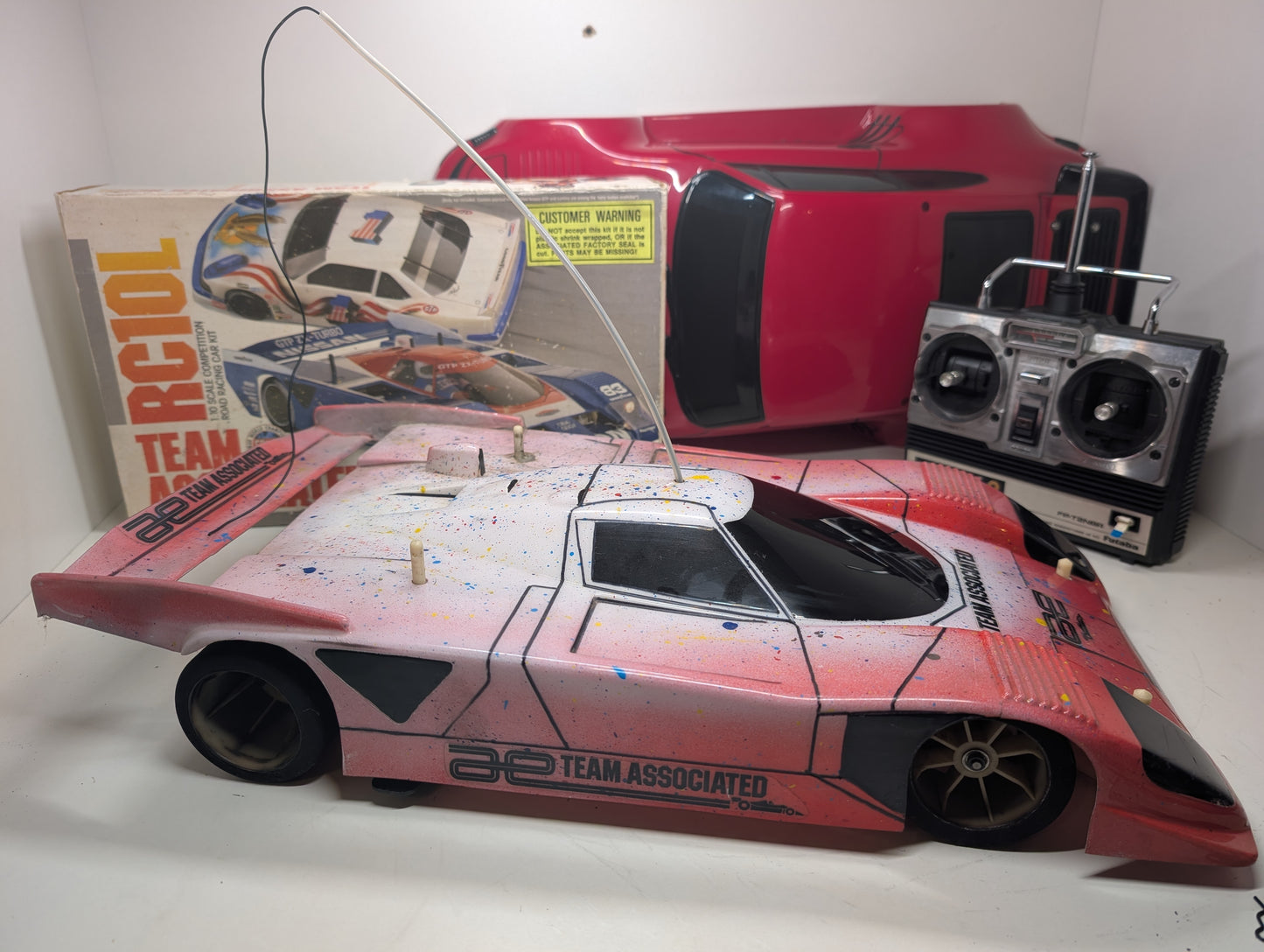 Team Associated RC10L 1/10 Scale Competition Carbon Road Racing Car + Belt Drive Mod + 2 Shells - Boxed