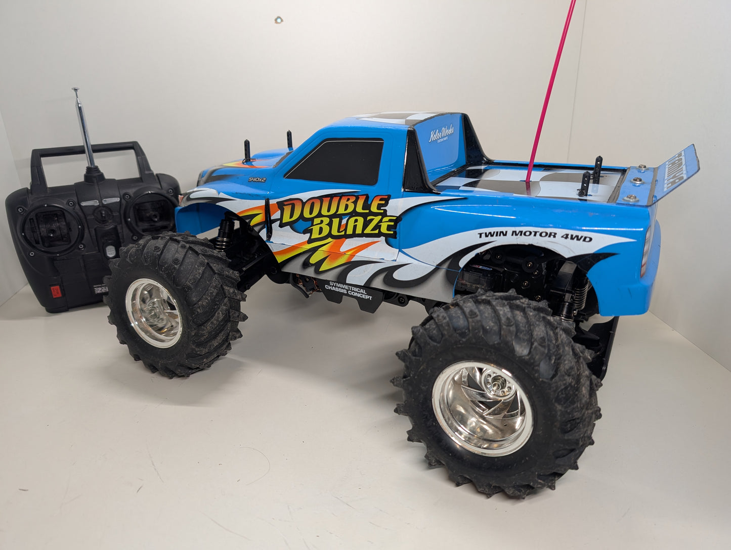 Tamiya 1/10 RC Double Blaze Dual Engine Monster Truck WR-01 - Modified!