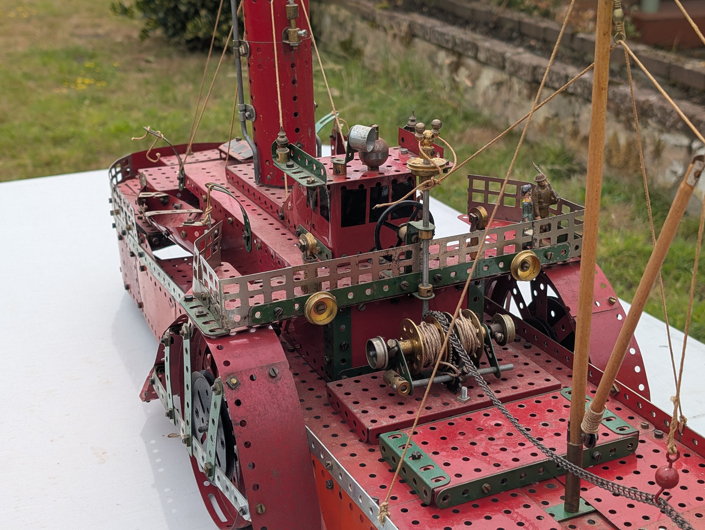 Meccano Shop Display Model Steam Ship with Motor