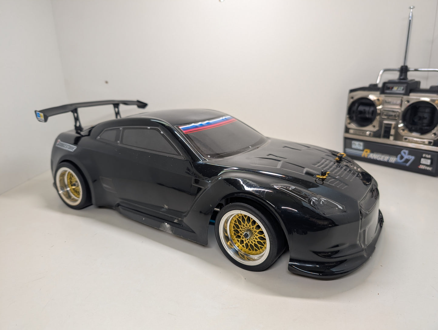 1/10 RC HSP Nissan GT-R Nitro Engined 4wd Radio Controlled Car - RTR