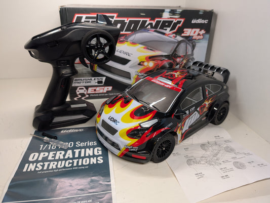 UDIRC 4wd Brushless Ford Focus Radio Controlled Rally Car 1/16 Scale - 30+mph