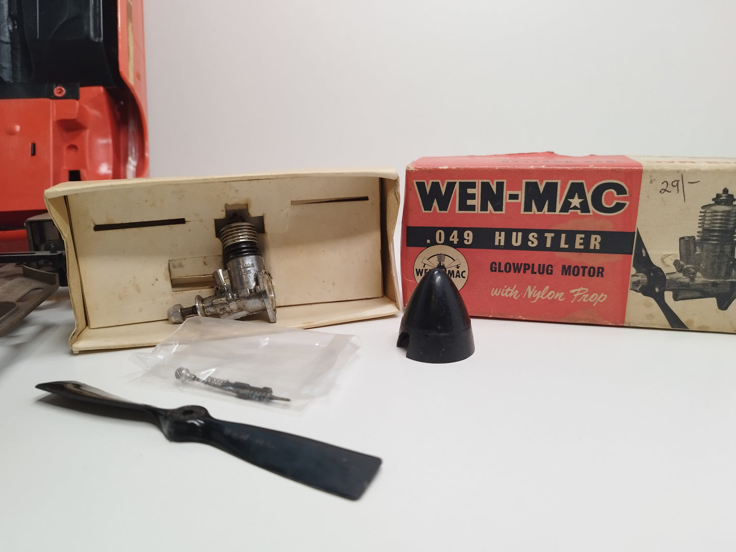 1/12 Wen Mac 1966 Ford Mustang Electric Tether Car with Nitro Conversion Kit - Rare!