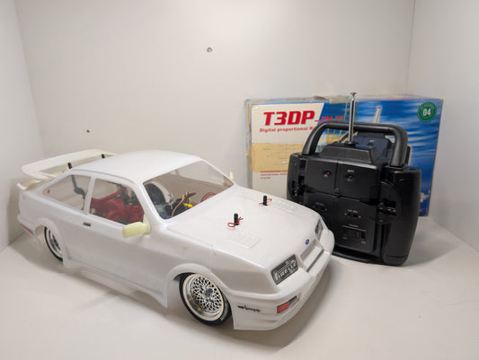 Tamiya 1/10 RC TA02 Ford Sierra Cosworth RS500 L&L Body Shell - Includes Radio
