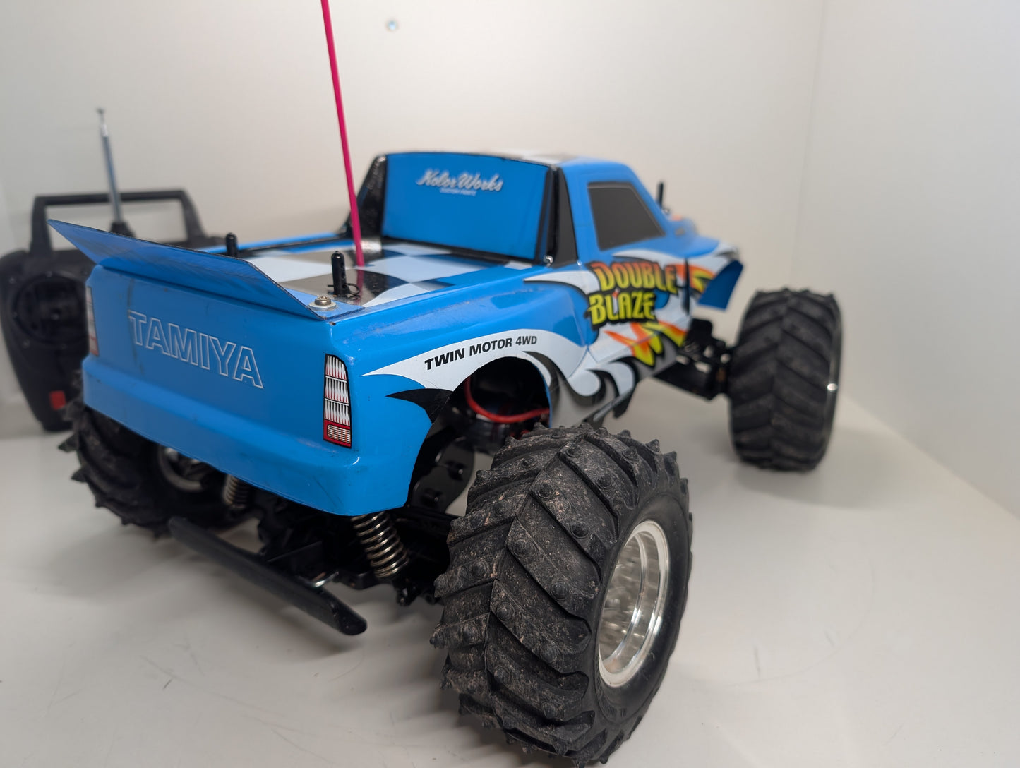 Tamiya 1/10 RC Double Blaze Dual Engine Monster Truck WR-01 - Modified!